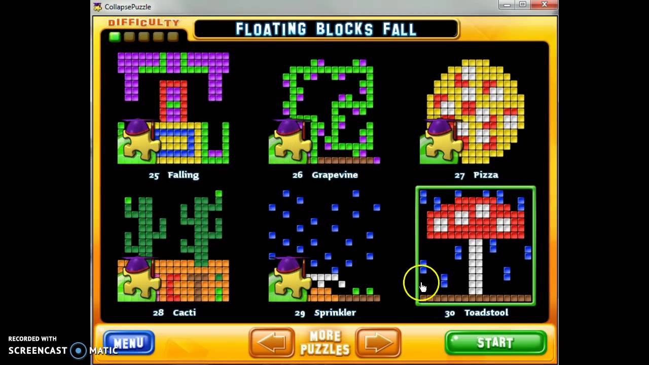 Collapse puzzle