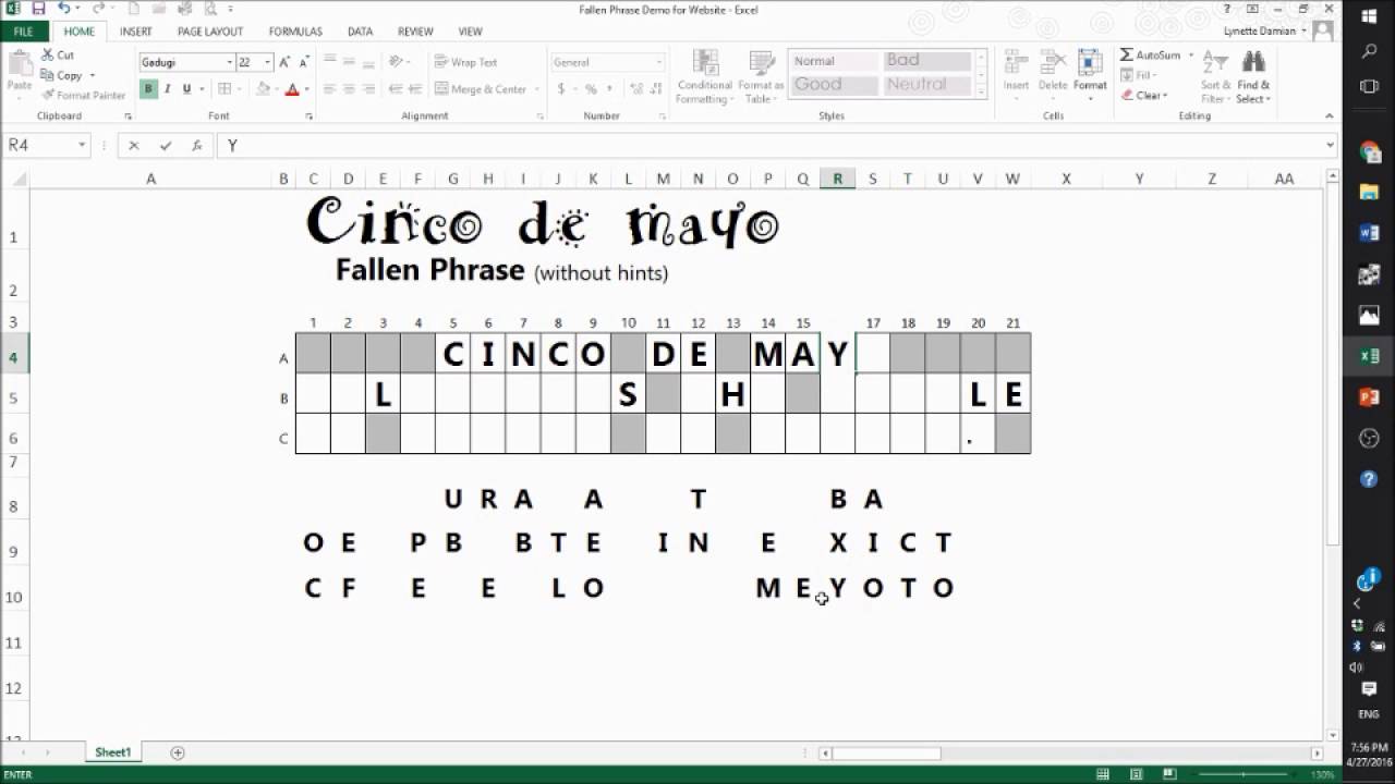 Puzzle phrase