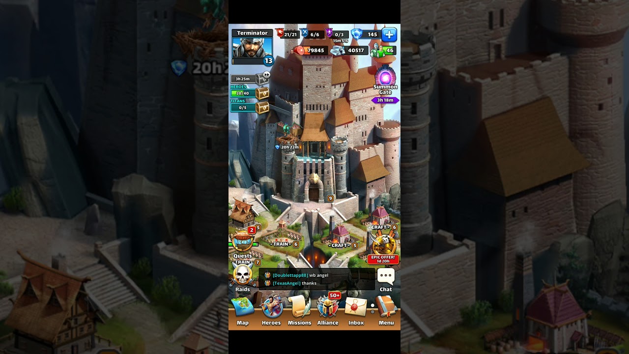 Empire et puzzle ameliorer troupes