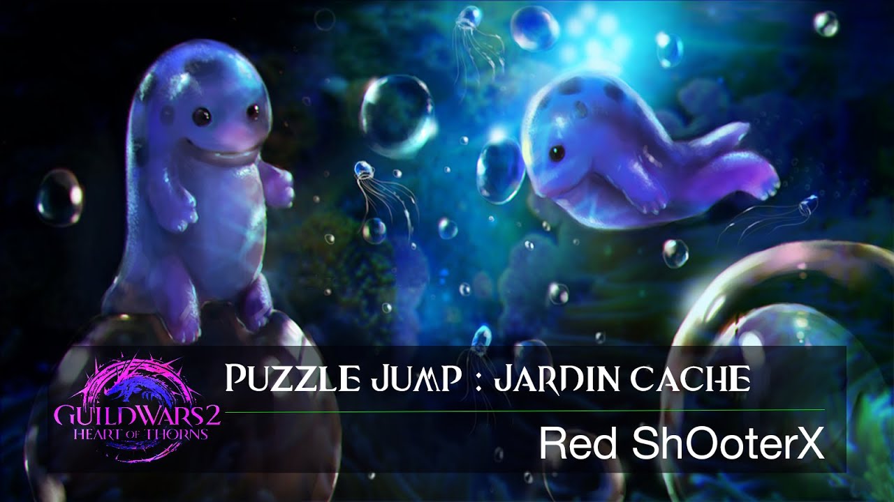 Puzzle jump jardin caché gw2