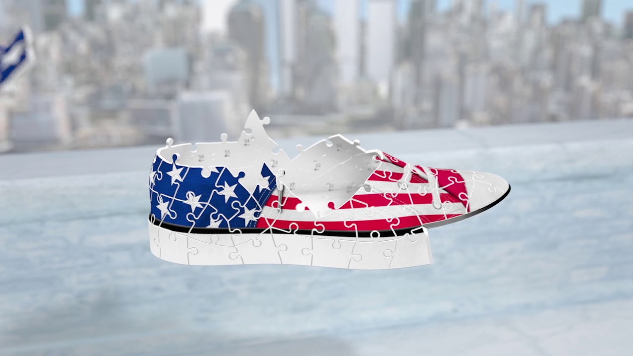Puzzle 3d sneaker emoji