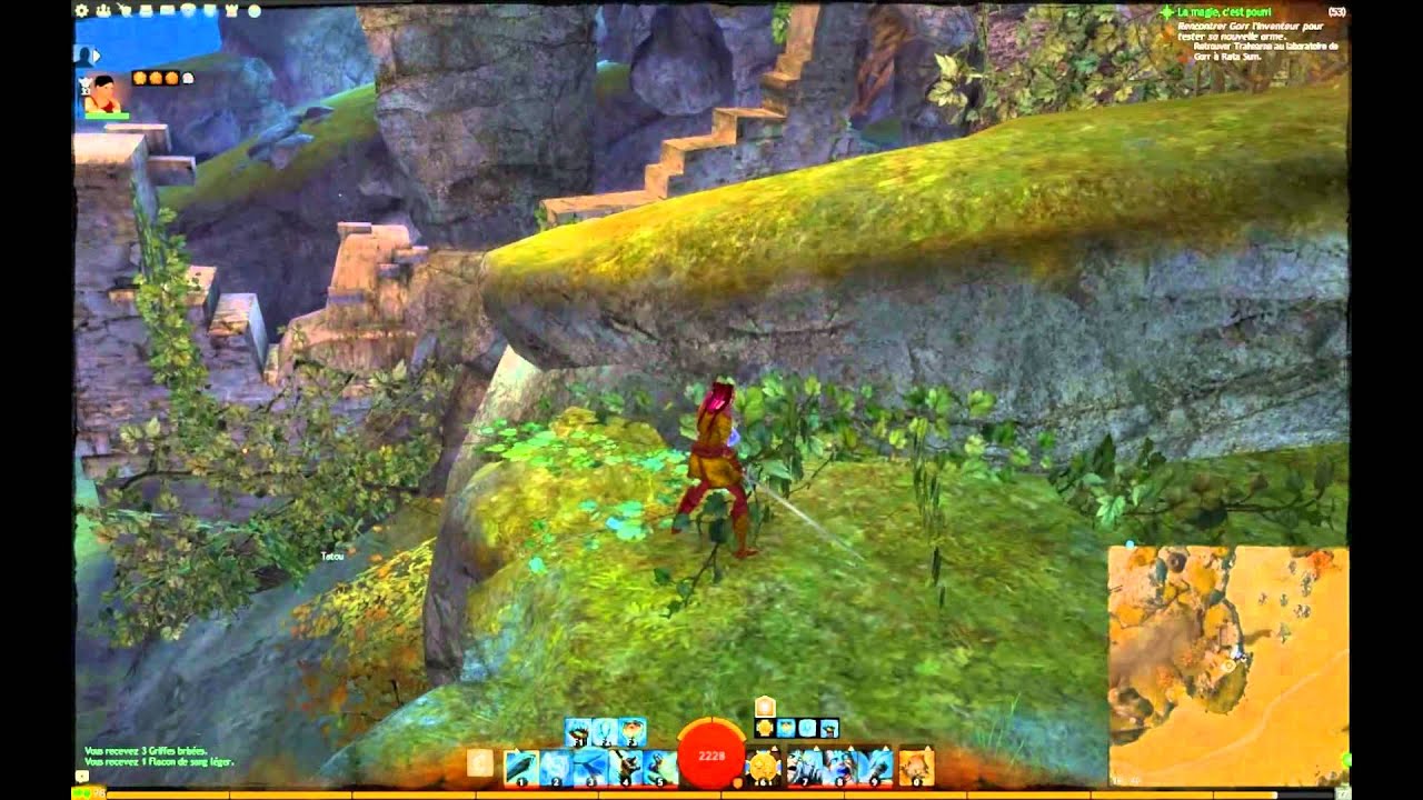 Puzzle jump plateau cramoisi