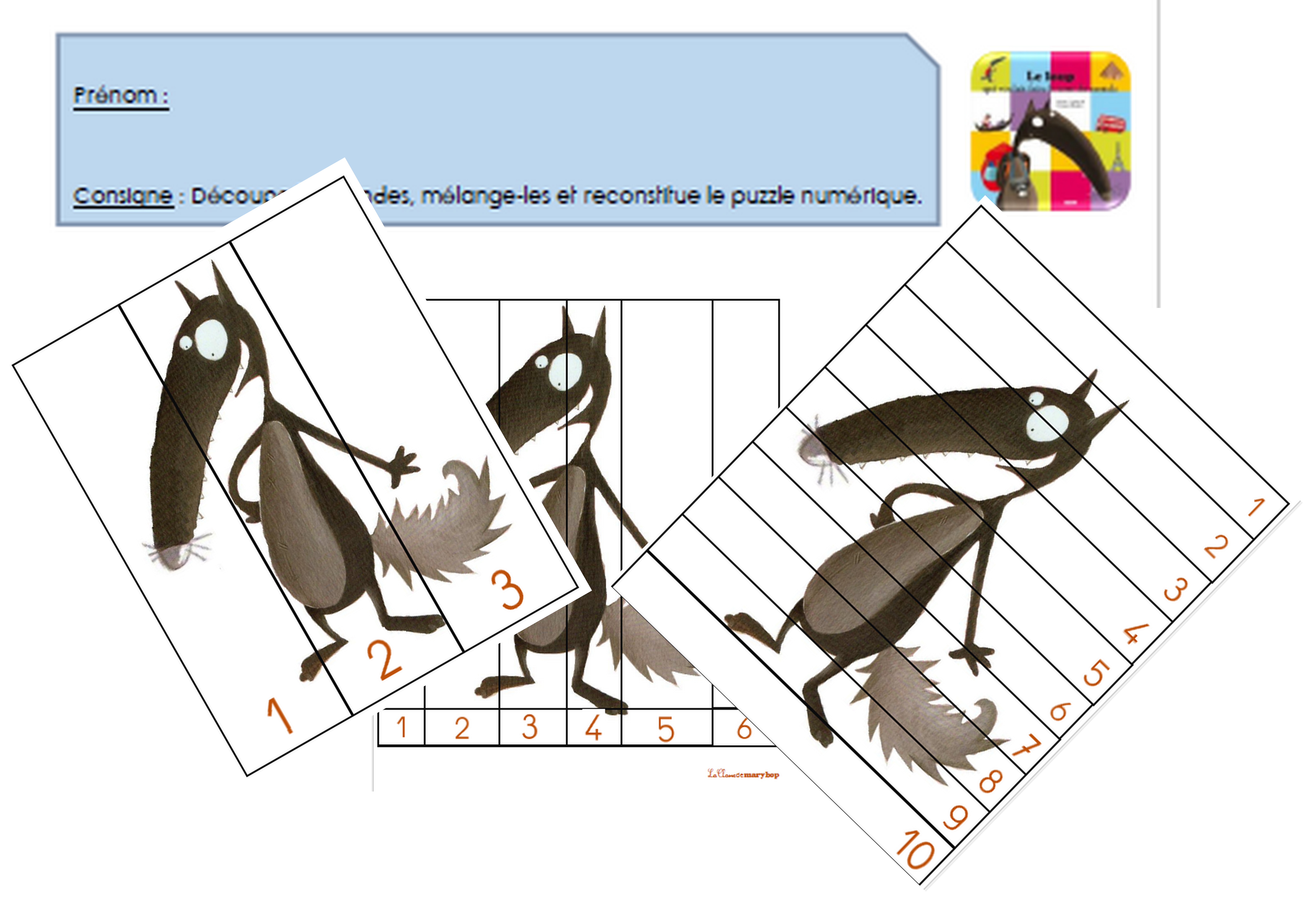 Puzzle rentrée maternelle