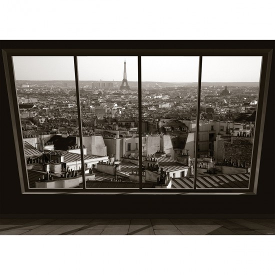 Puzzle tour eiffel noir et blanc