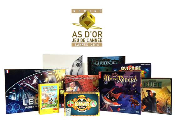 Jeux de société de l'année 2016