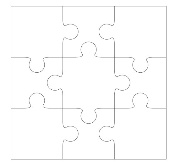 Gabarit puzzle à imprimer