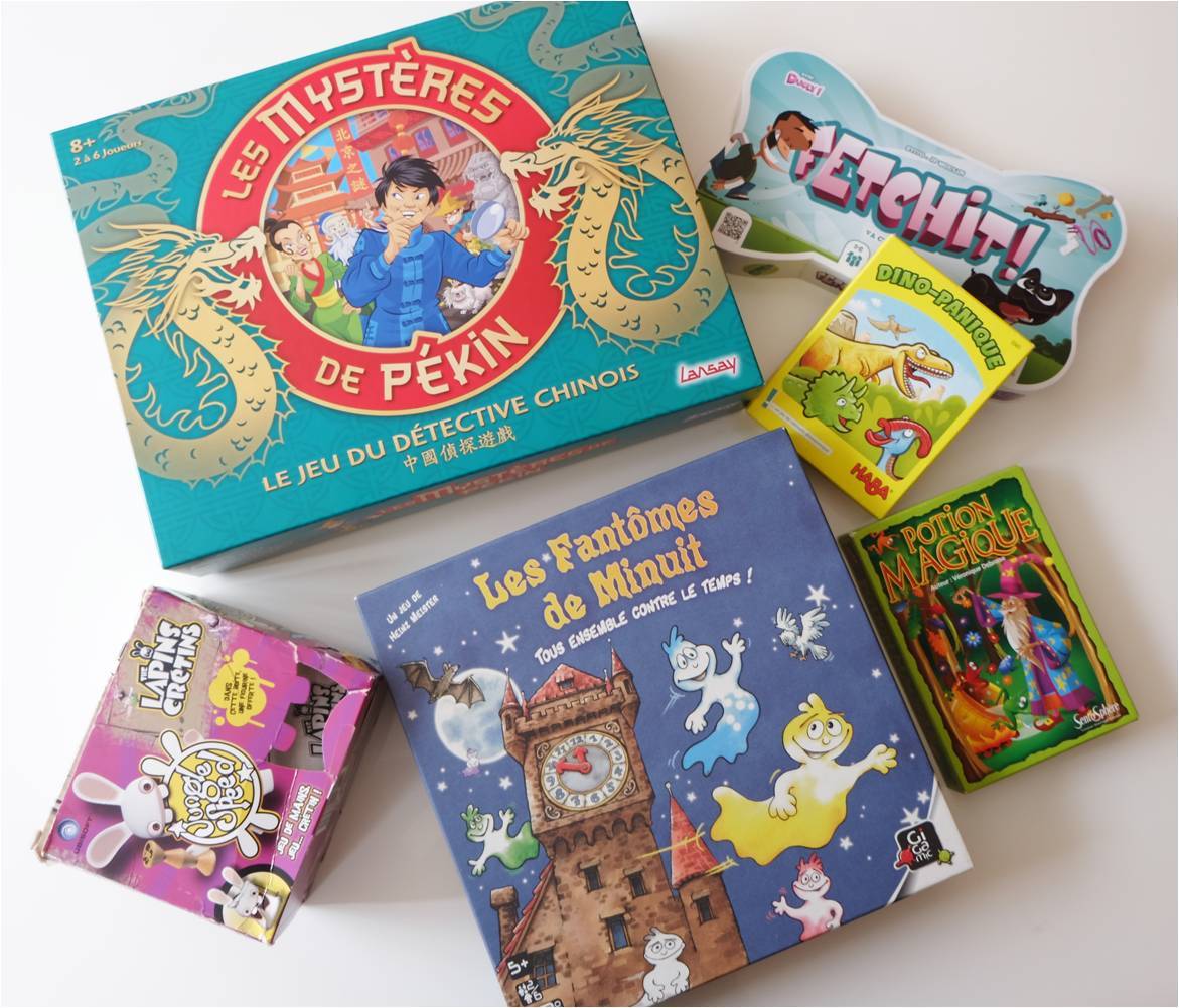 Liste jeux de société connus