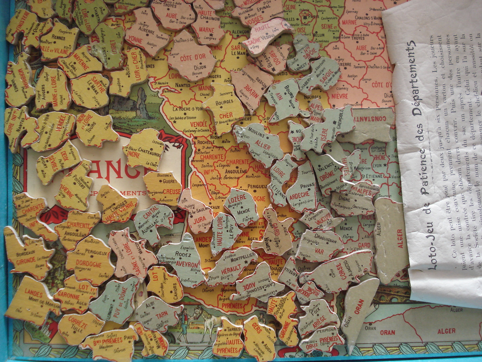 Puzzle departement français