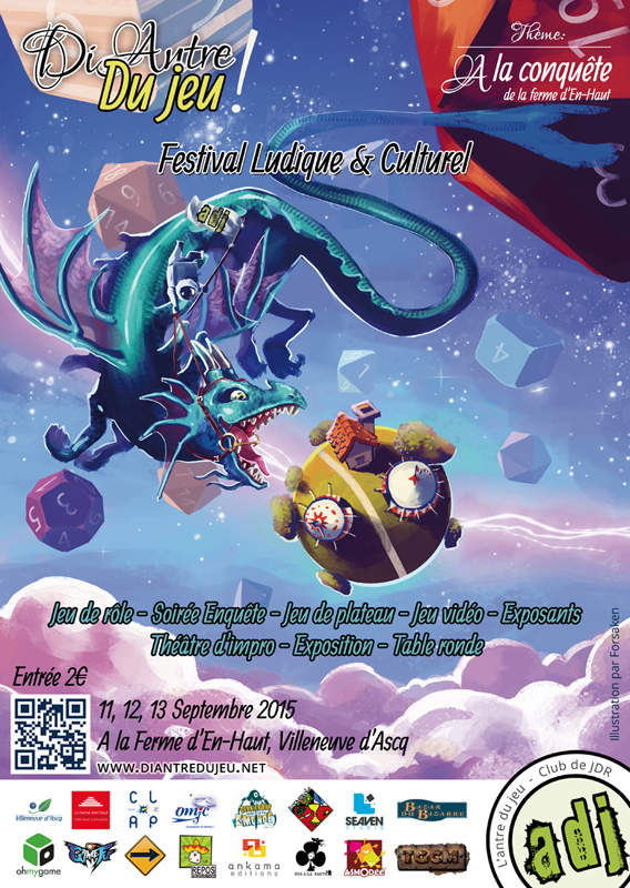 Affiche festival jeux de societe