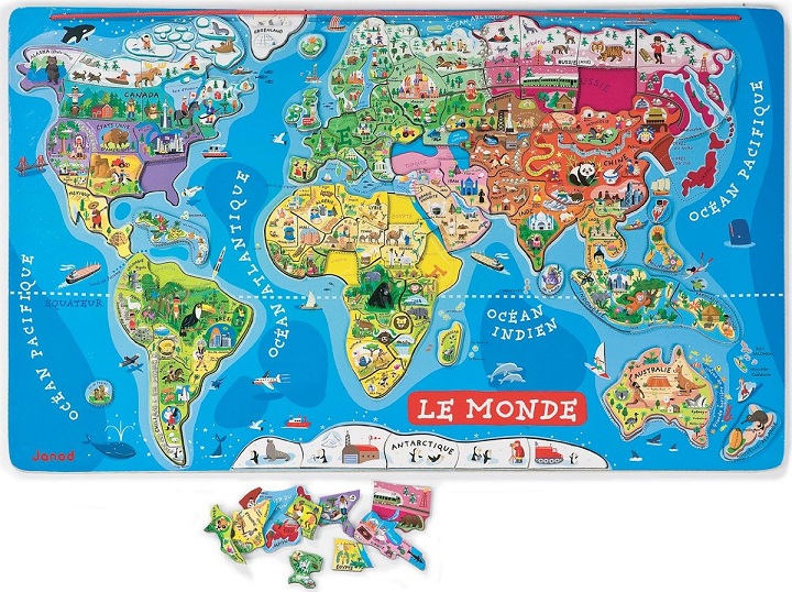 Puzzle monde enfant