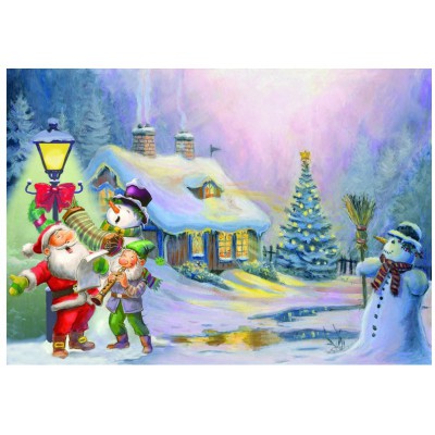 Puzzle gratuit paysage de noel