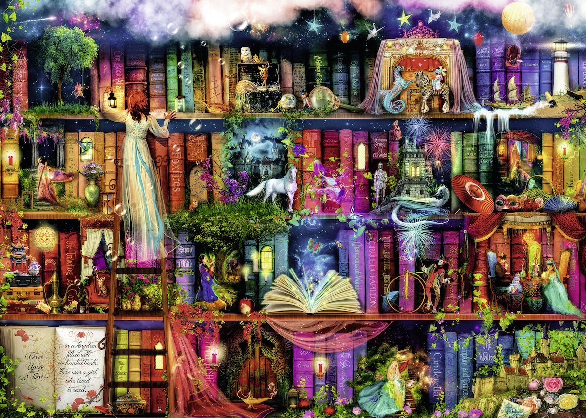 Puzzle bibliotheque magique 18000
