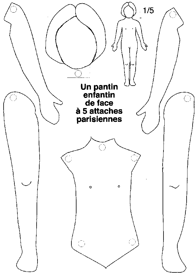 Puzzle bonhomme maternelle