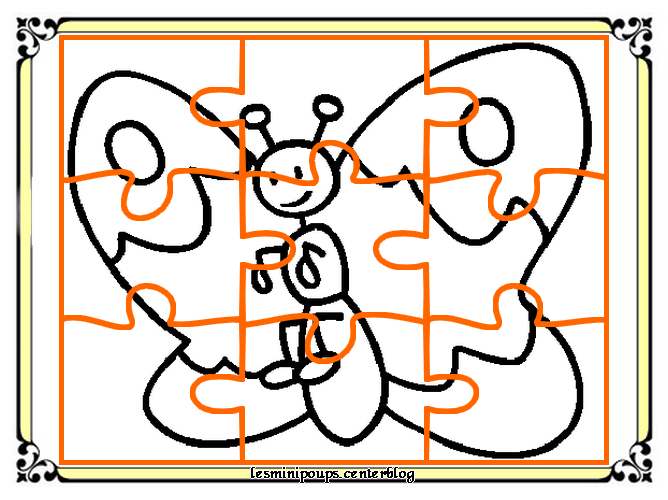 Puzzle à colorier et imprimer