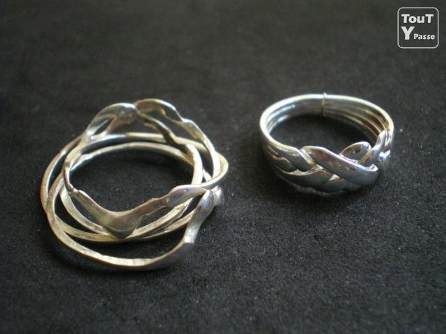 Bague puzzle 4 anneaux