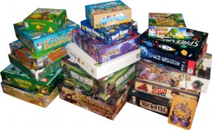 Pile jeux de société
