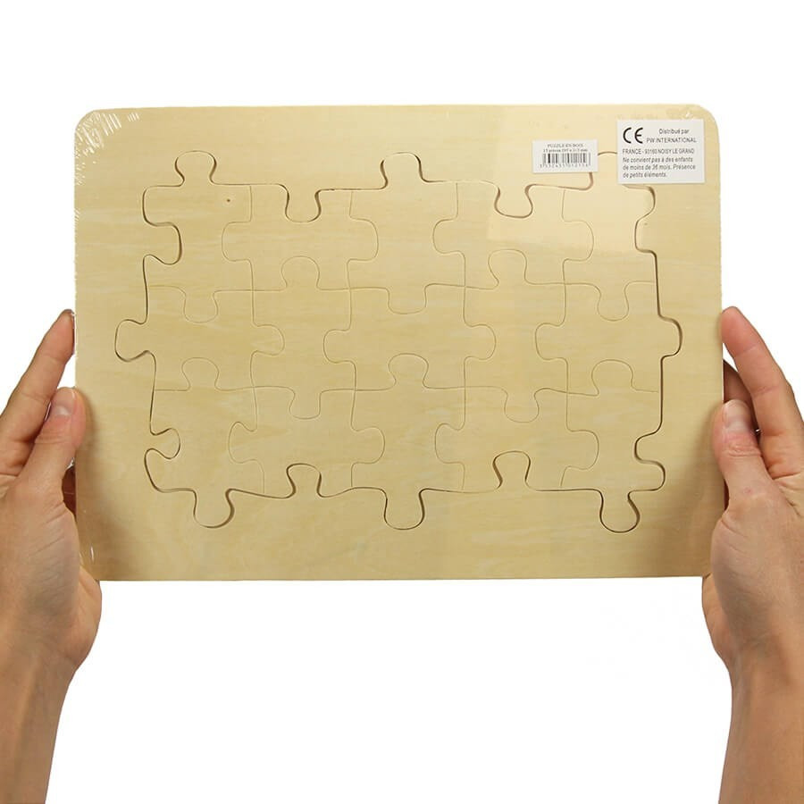Puzzle en bois vierge