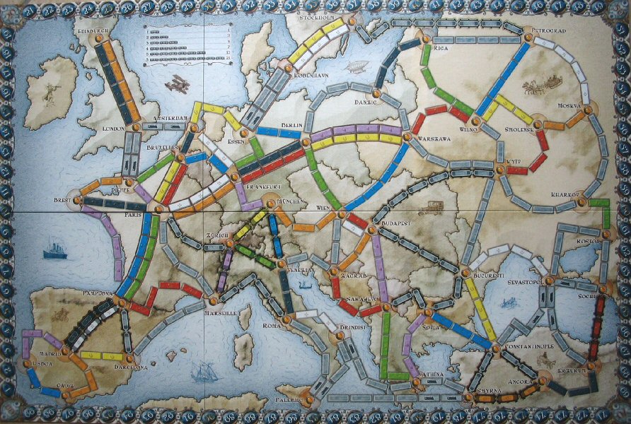 Jeux de societe train