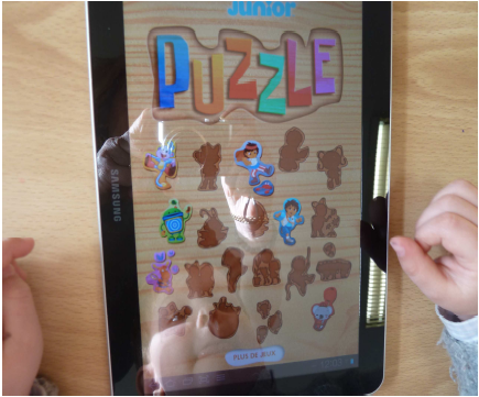 Puzzle visage petite section