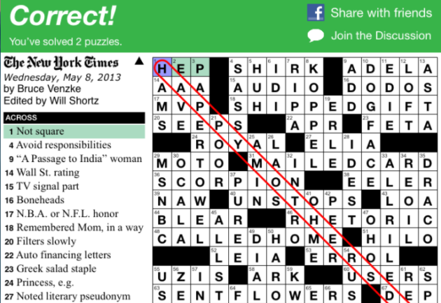 Times crossword puzzle
