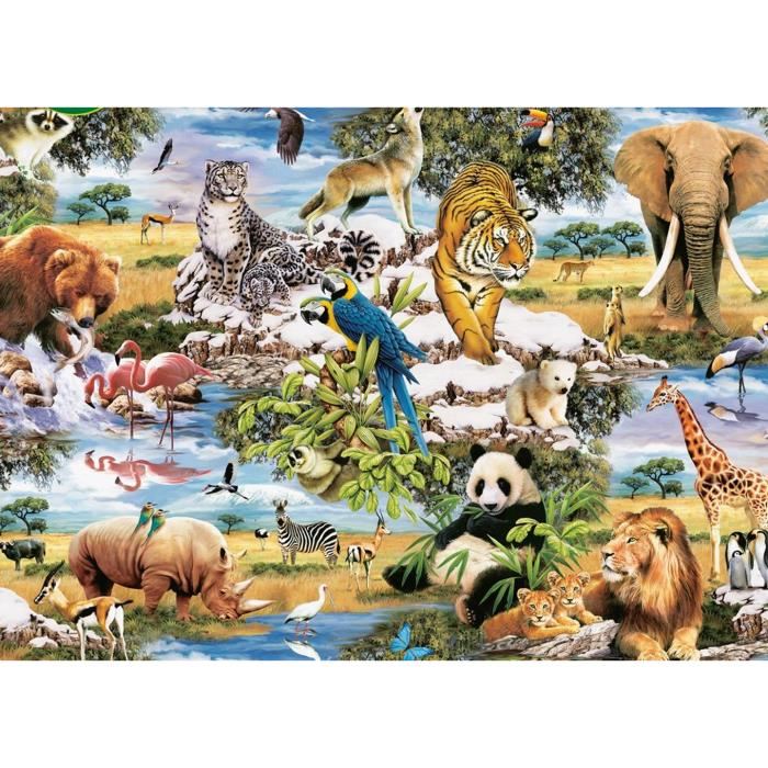 Puzzle animaux sauvages