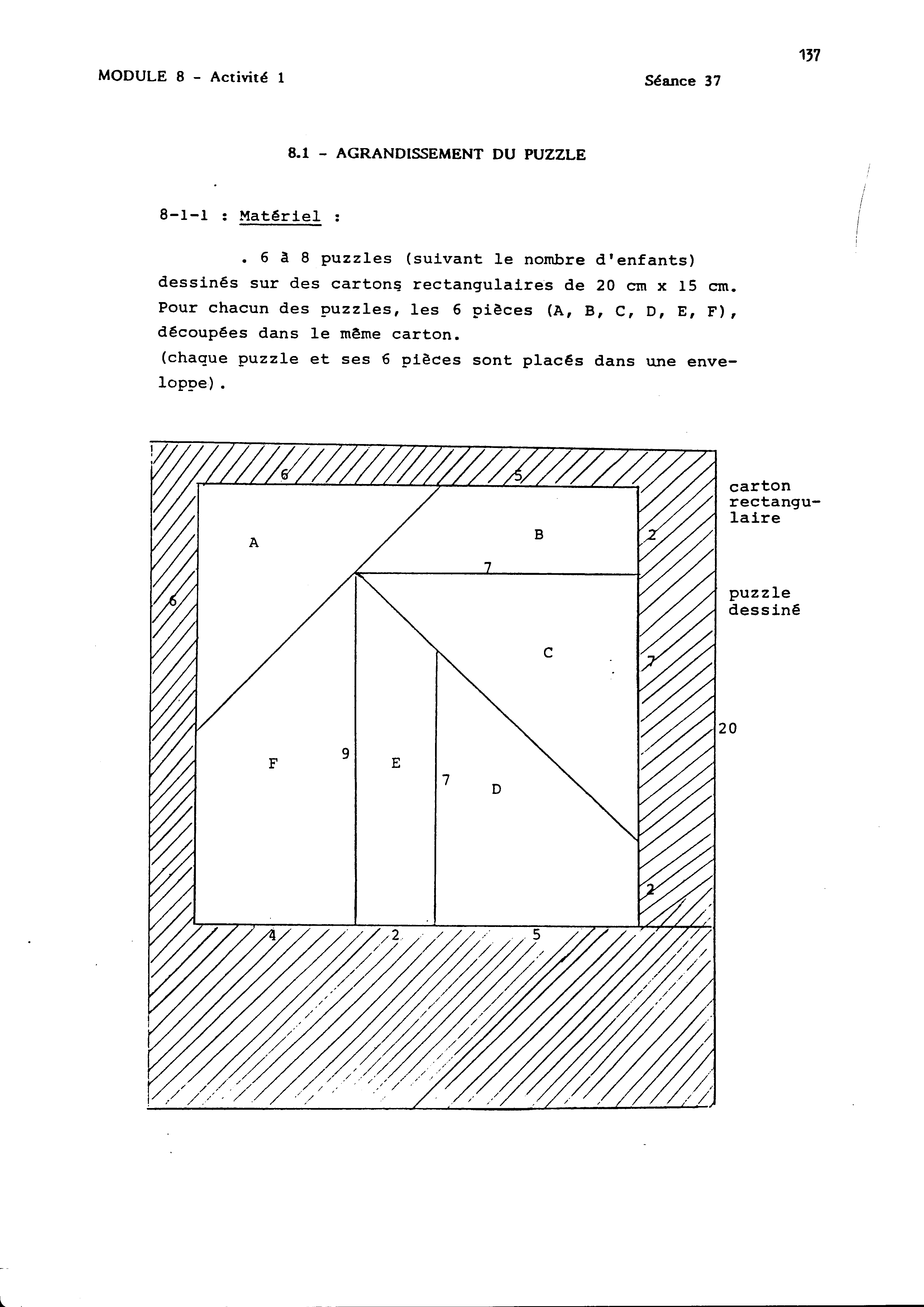 Activité puzzle de brousseau