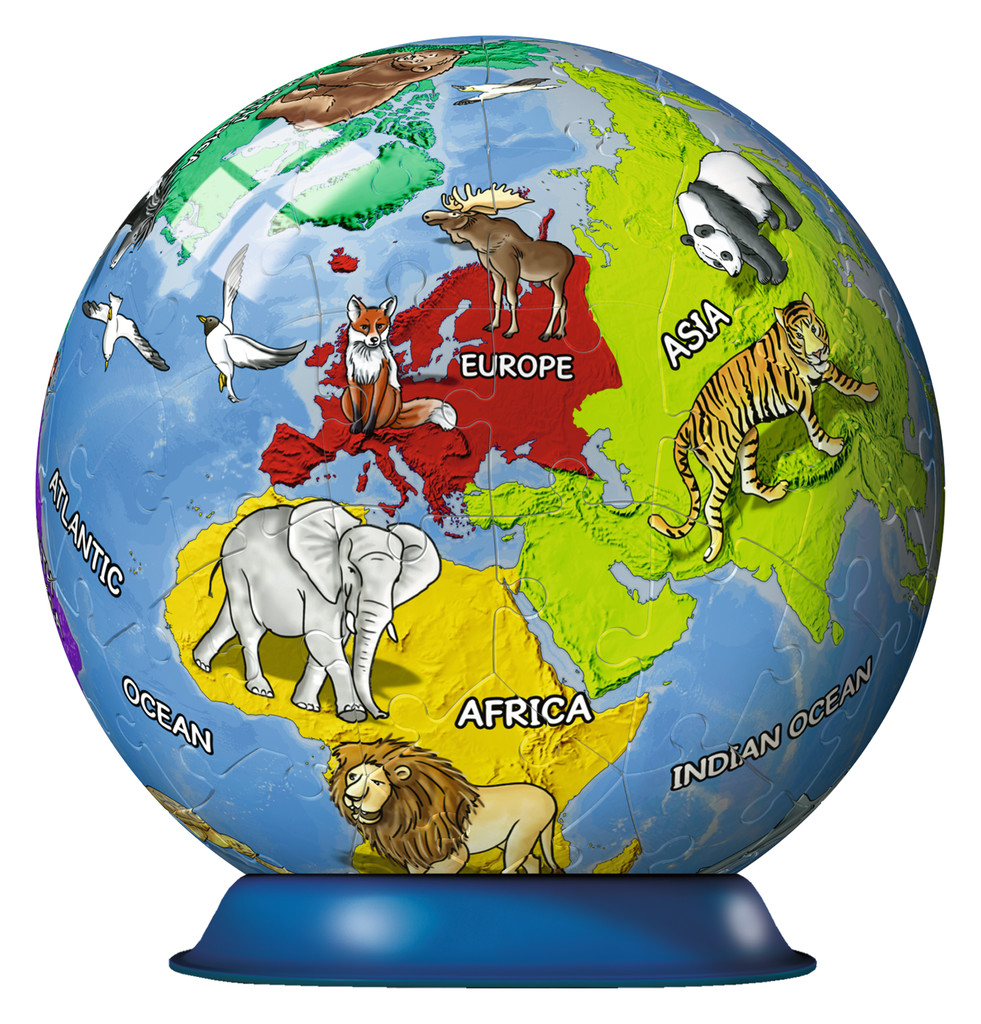 Puzzle 3d mappemonde