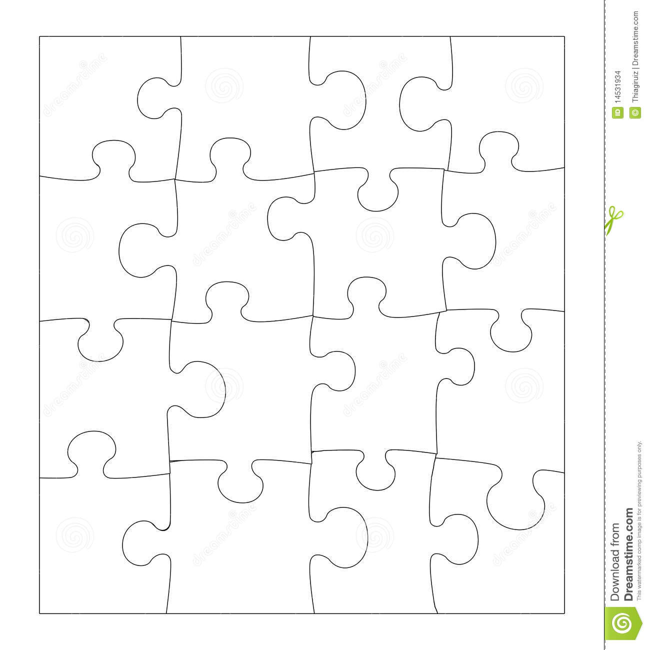 Puzzle blanc