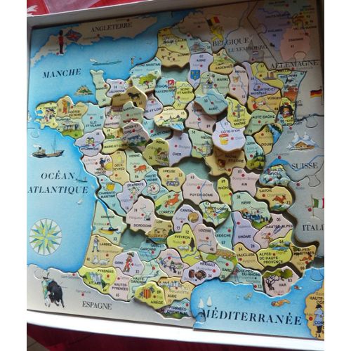 Le puzzle des départements français