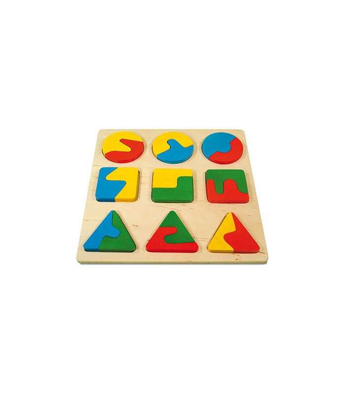 Puzzle bois formes géométriques