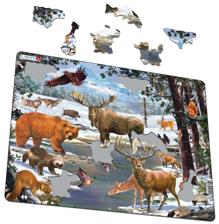 Puzzle animaux de la foret