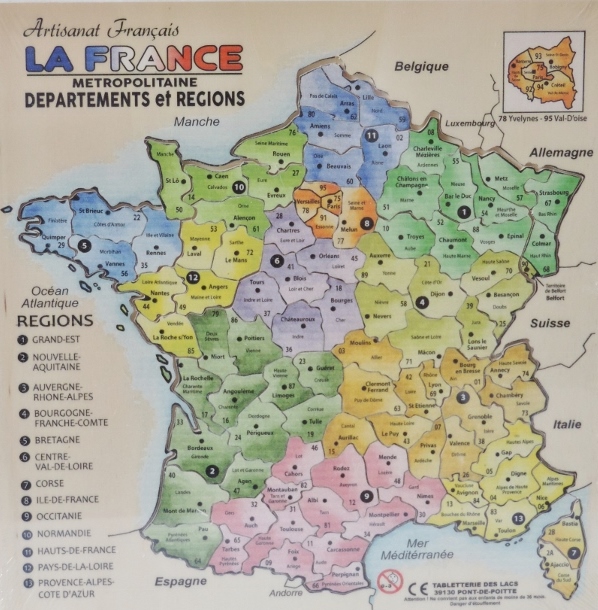 Puzzle france departement