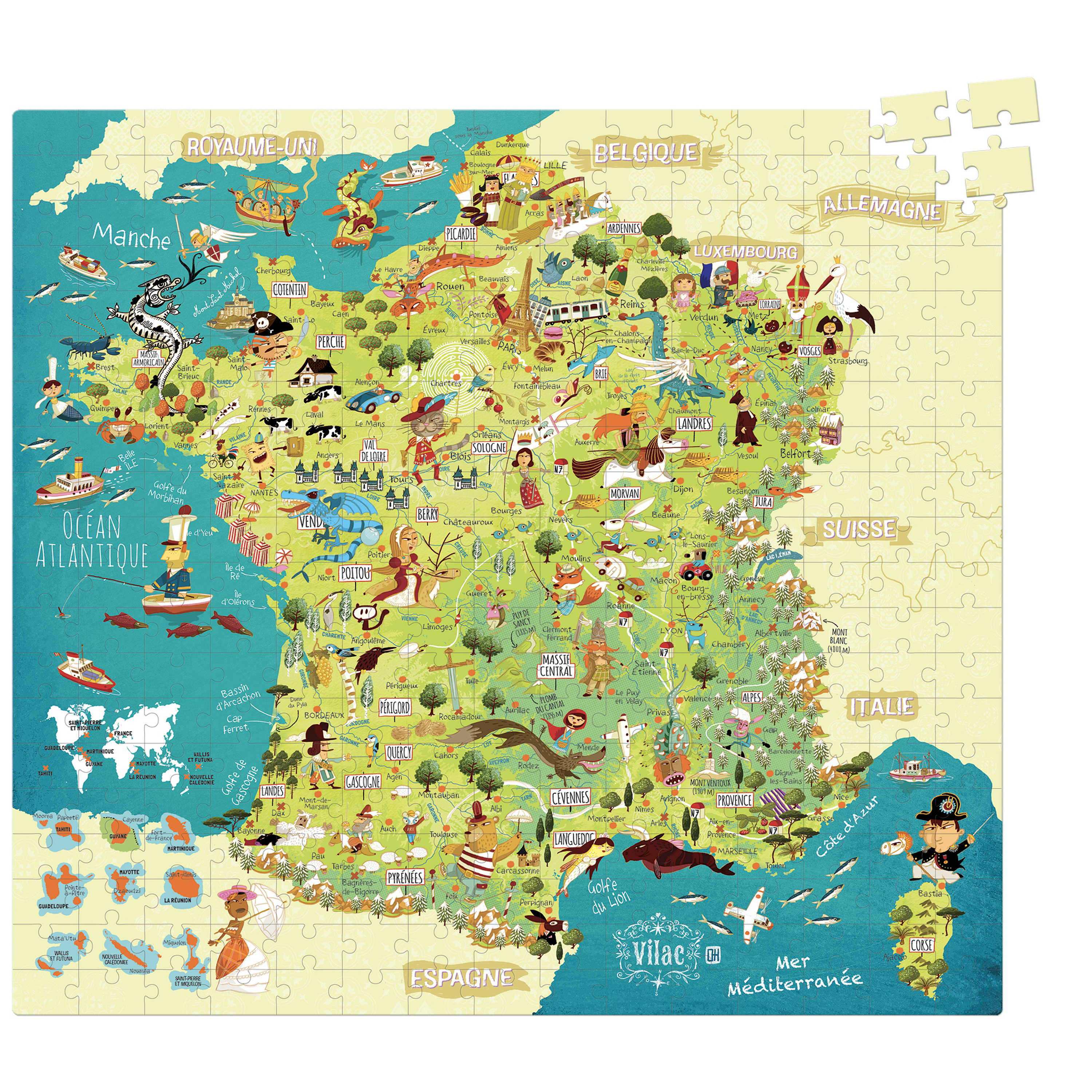 Puzzle vilac monde