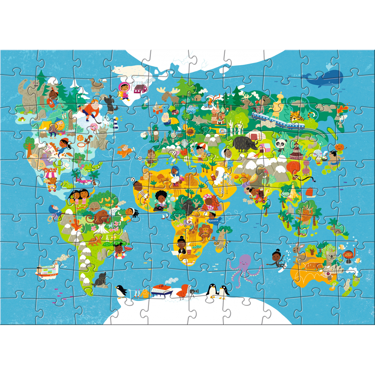 Carte du monde puzzle