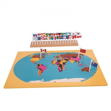 Puzzle drapeaux monde
