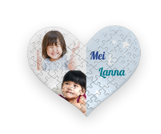 Puzzle personnalisé coeur