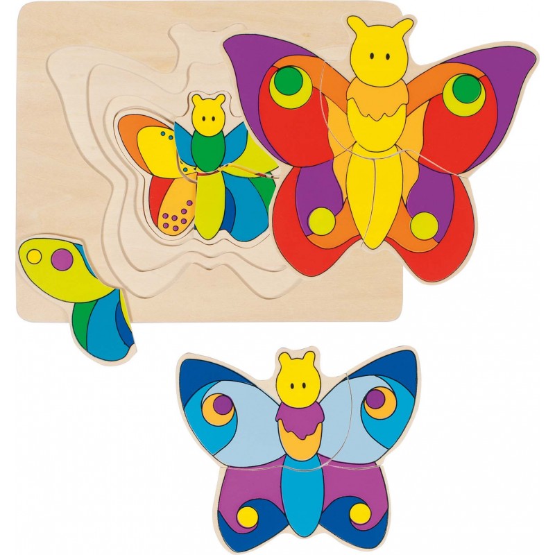 Puzzle papillon bois