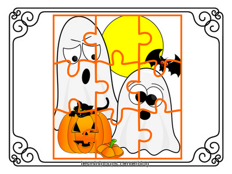 Puzzle halloween imprimer