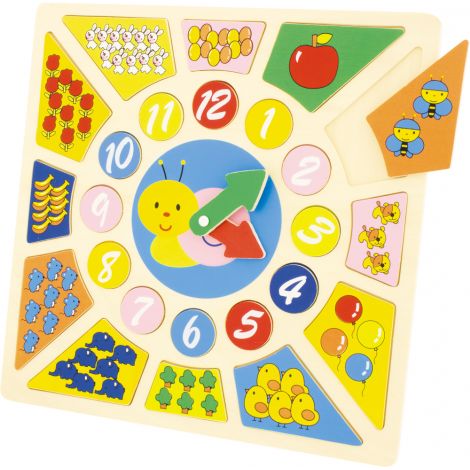 Puzzle horloge bois