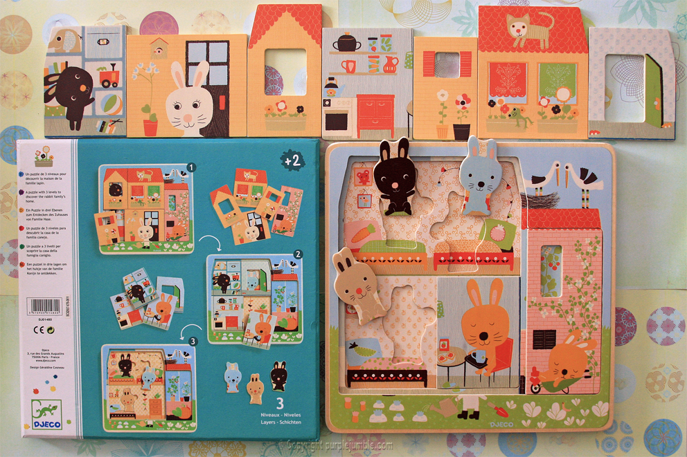 Puzzle 3 niveaux djeco