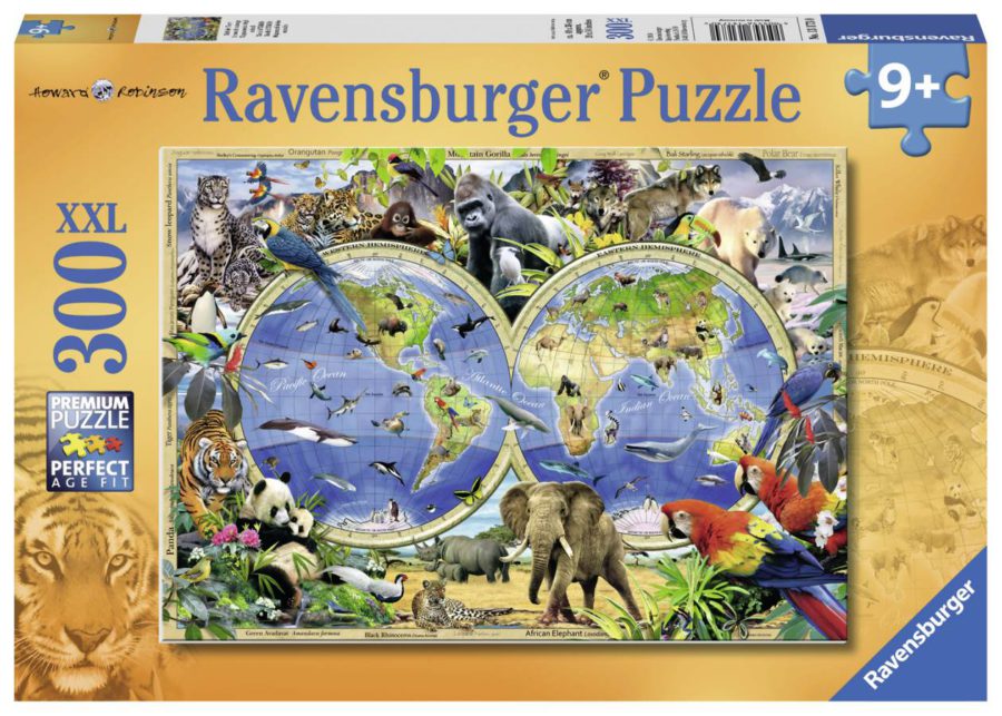 Puzzle mappemonde ravensburger
