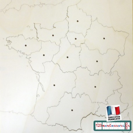Carte de france puzzle à imprimer