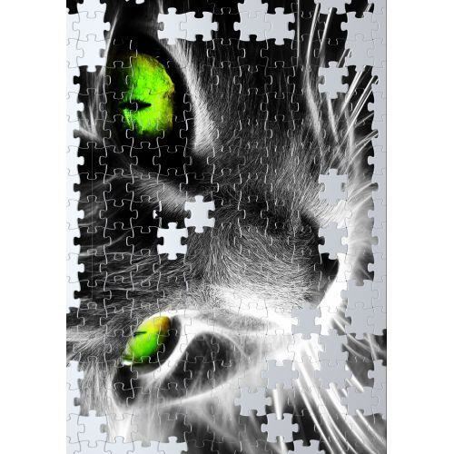 Puzzle chat noir et blanc