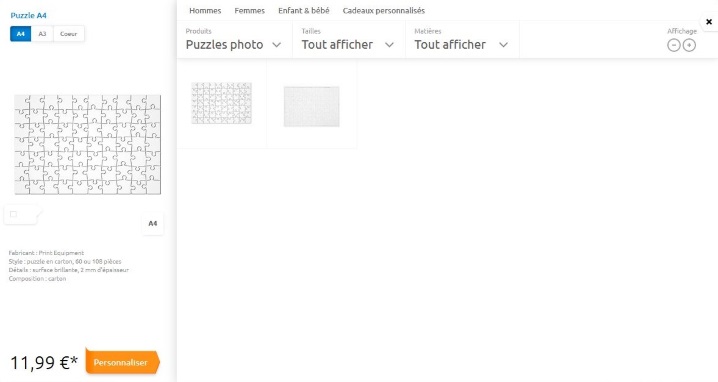 Fabricant de puzzle personnalisé