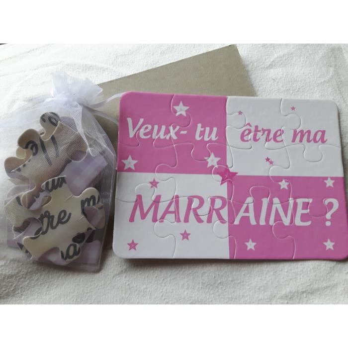 Puzzle veux tu etre ma marraine