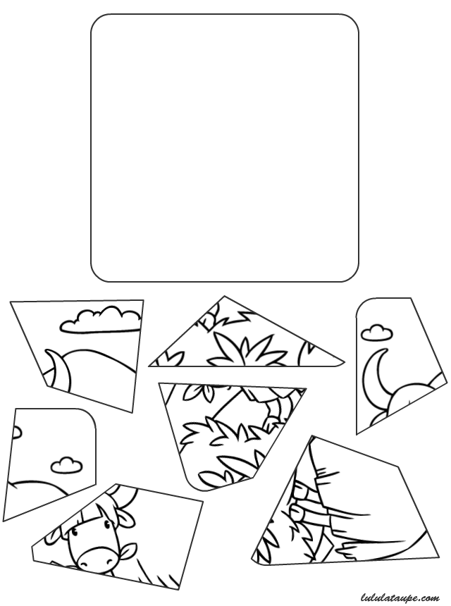Puzzle animaux à imprimer