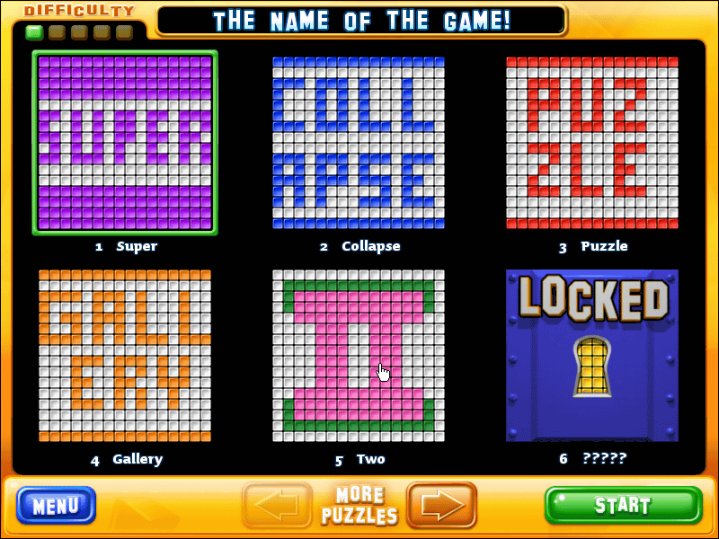 Puzzle collapse