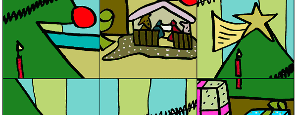 Puzzle de noel a imprimer
