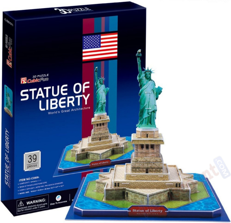 Puzzle 3d statue de la liberté