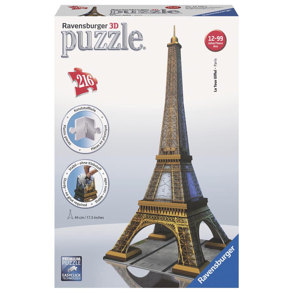 Puzzle 3d tour eiffel lumineuse leclerc